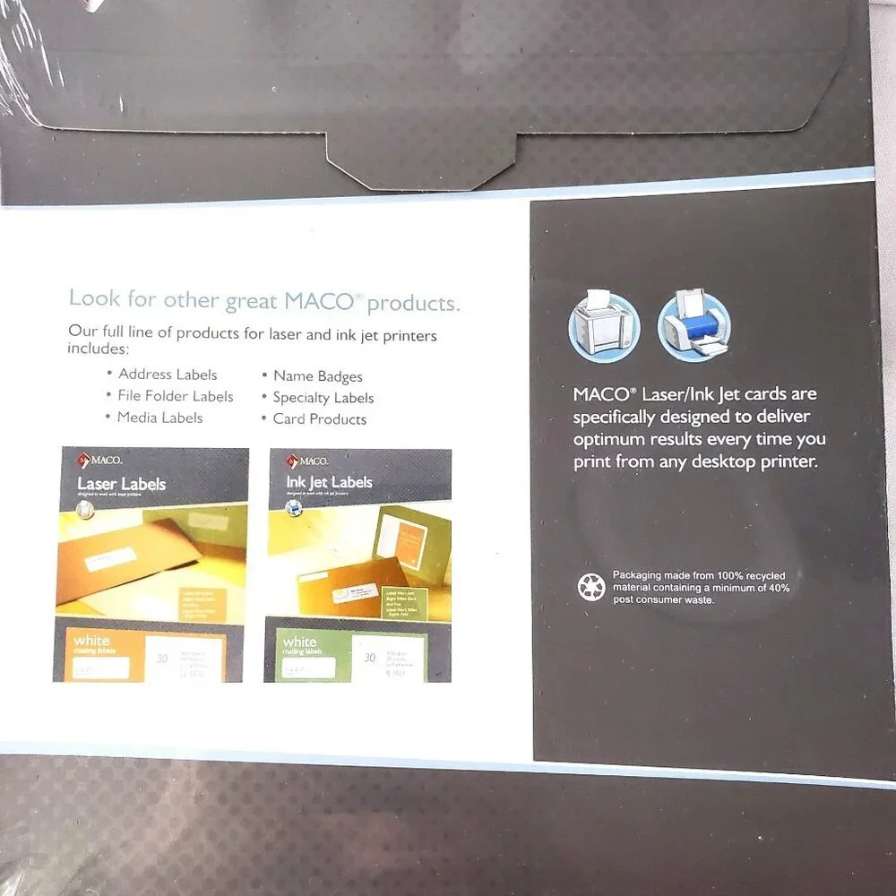 Maco Laser & Ink Jet Business Cards 2